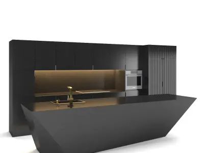 Modern Kitchen 3D model