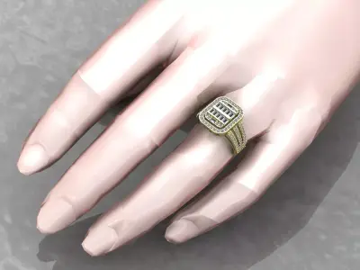 Wedding Ring for women 3D print model purchase