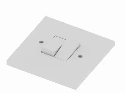 Light switch low-poly Free low-poly 3D model