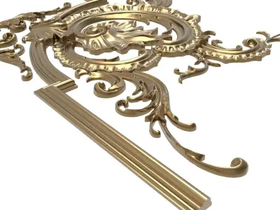 decorative pattern ready for 3D printing 3D model 16