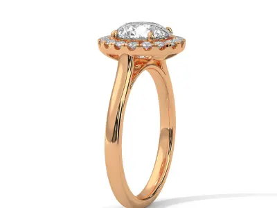 solitaire ring with detail images and 360 render videos 35 3D print model
