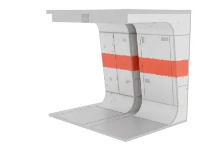 Rogue One - Profundities Hallway - Walls 1-12 scale Free 3D print model