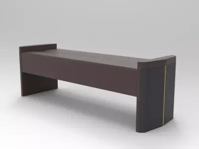 Otto Pouf Low-poly 3D model