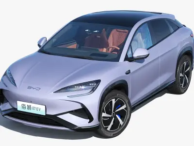 2025 BYD Sea lion 07 EV with interior 3D model