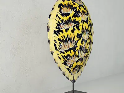 Faux Turtle Shell Sculpture 3D model