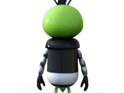 ZippyBug xmas Low-poly 3D model