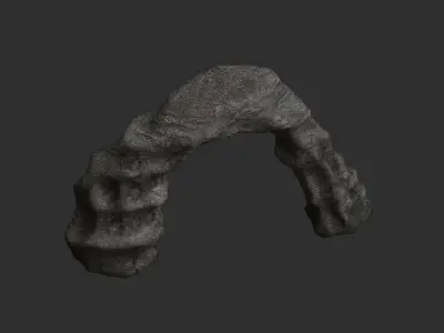 Small Stone Arch Free low-poly 3D model