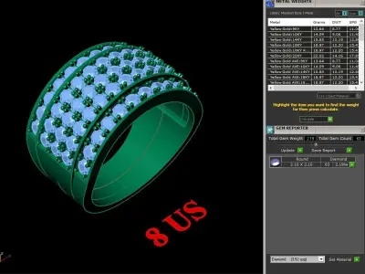 Luxury Men Rings Designs 5MR035 3D print model