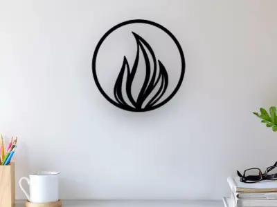 Fire Wall Art 3D print model purchase