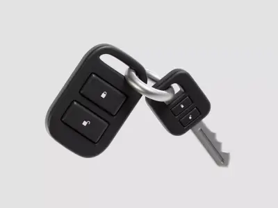 Car Key 3d model Low-poly 3D model