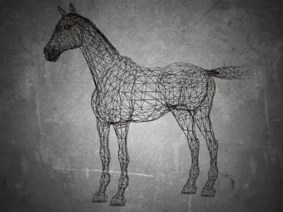 Horse - Famine No Gear 3D model