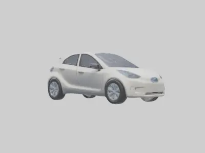 Hyperefficient City Car model Low-poly 3D model
