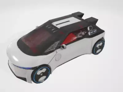 Futuristic Concept Car 3D model