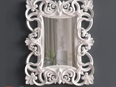 mirror in classic style 3D model