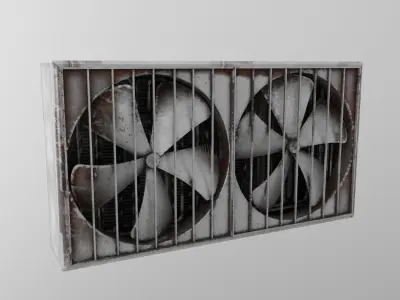 industrial wall fans  3D model