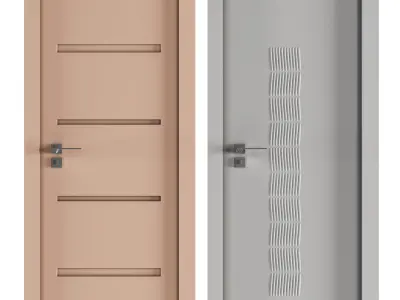 door pvc 01 3D model