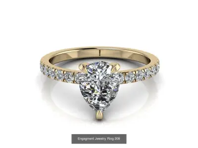 NEW ENGAGMENT RINGS COLLECTION 3D Model Pack