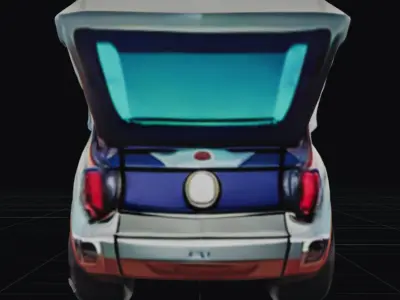 COOL CARS SolarRover no7 Collectable Model these WHEELS are HOT Low-poly 3D model