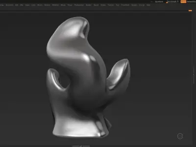 Modern Abstract Decorative sculpture 3d print model 34 3D print model