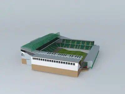 Upton park Stadium Free 3D model