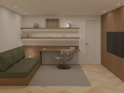 House in Barcelona modern 3D model