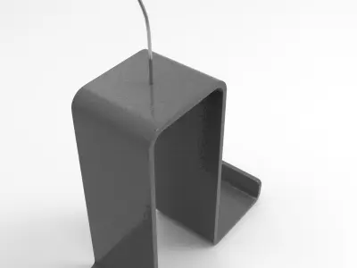 Aje Coat Hanger Low-poly 3D model