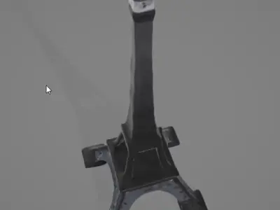 Stylized Eiffel Tower 3D Model 3D model