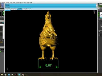 Lucky Rooster Animal Pendant for Jewelry 3D Model 3919 3D print model
