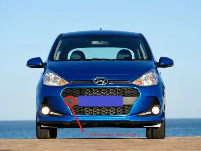 Hyundai I10 2017 Front Bumper tow cover 3D print model