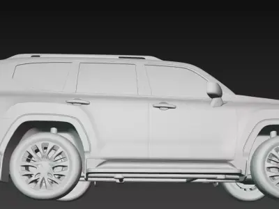 Toyota Land Cruiser 300 Series Luxury Offroad SUV High Fidelity 3D print model