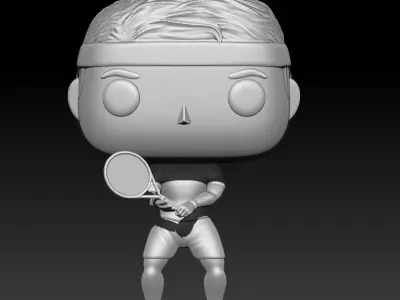 Tennis Funko 3D print model