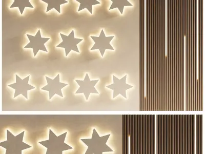 Wall 3D panel 14 3D model purchase