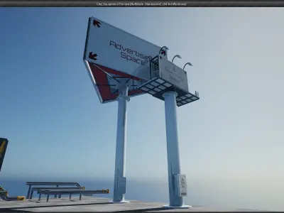City Equipment - Unreal Engine Project  Low-poly 3D model