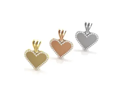 Heart Pendant 3D print model order