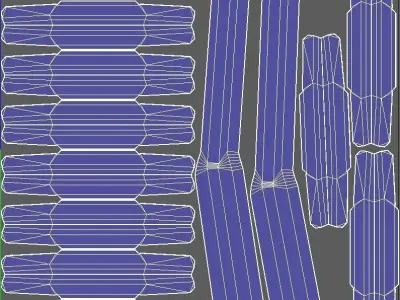 sci fi   window with Shutters - modular  Low-poly 3D model