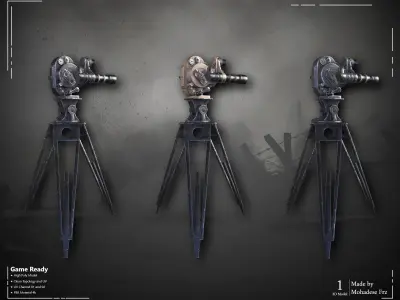 Military Camera WW2 - VOL05 - Game Ready 3D model