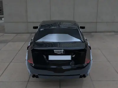 Cadillac CT6 Low-poly 3D model