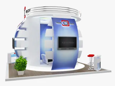 Booth Exhibition Stand a568a 3D model