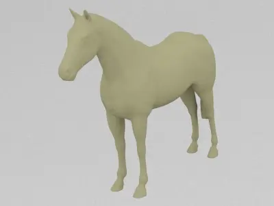 Horse 3D print model