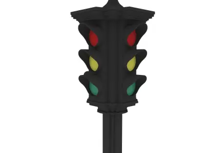traffic light 3D model