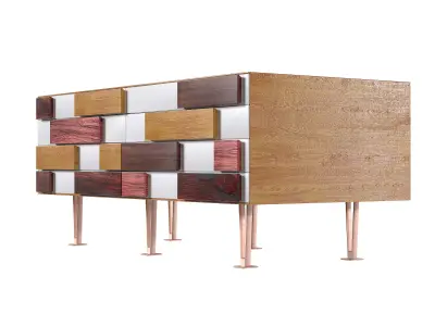designer chest of drawers 3D model