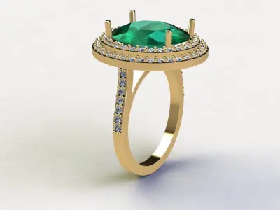 Oval Ring 3D print model