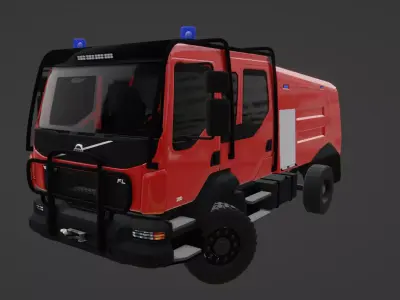 Volvo FL Firetruck 3D model