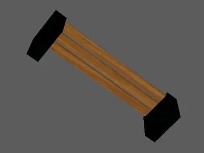 Modern Bench  Free low-poly 3D model