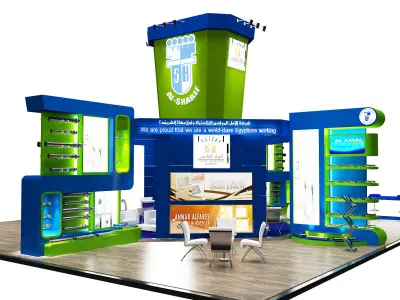 Booth Exhibition Stand a388a 3D model