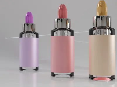 Serum Bottle Model  Cosmetic Dropper  Free low-poly 3D model