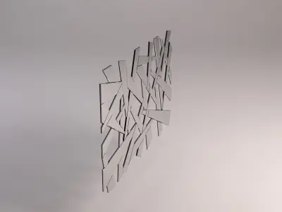MIRROR---Broken metal pole 3D model