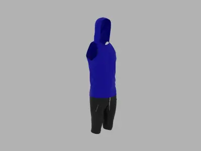 Sport Suit Low-poly 3D model 19