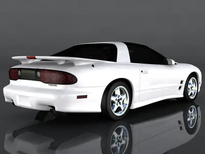 Pontiac Firebird Low-poly 3D model