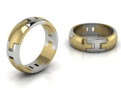 Gold  Ring Jewelry 3D print model